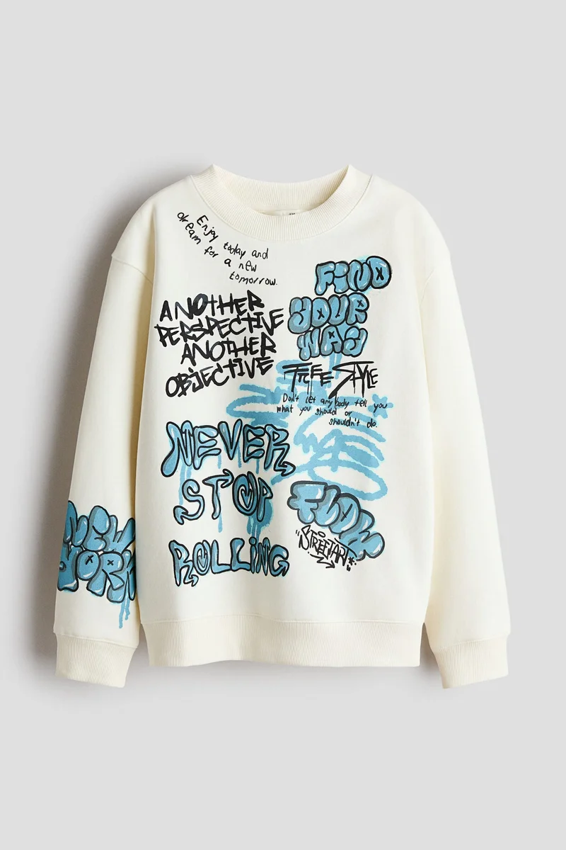 H&M Print-motif sweatshirt