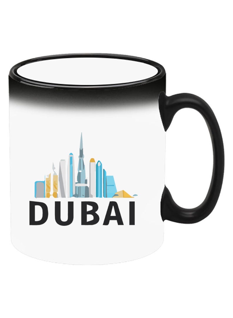 Theodor Color Changing Heat Sensitive Ceramic Mug, Image Revealed When HOT Liquid is Added! Dubai Black - Image 2
