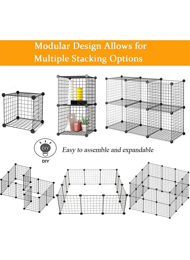 Bookcase Modular Shelving  DIY Storage Cube Shelf  Black (2Cube) - Image 3