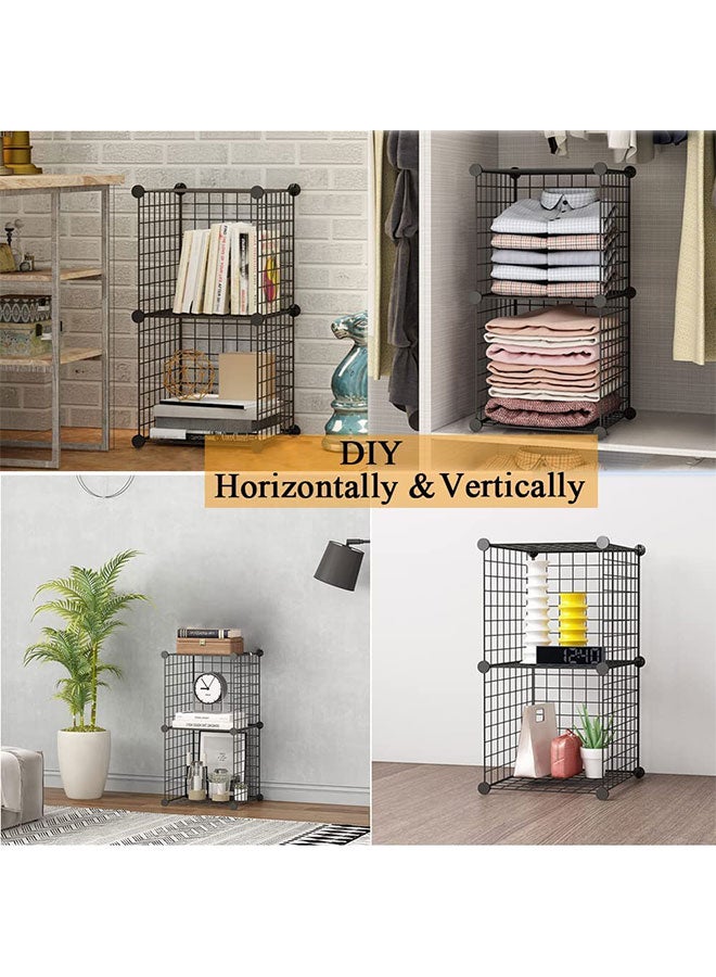 Bookcase Modular Shelving  DIY Storage Cube Shelf  Black (2Cube) - Image 5