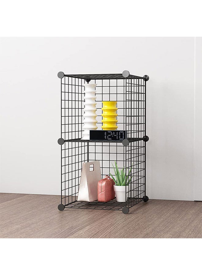 Bookcase Modular Shelving  DIY Storage Cube Shelf  Black (2Cube) - Image 1