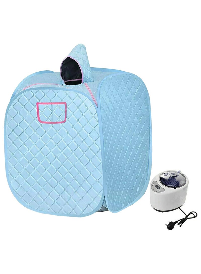 DubaiGallery ساونا بخارية محمولة، 2.5 لتر، جهاز تدفئة الجسم الشخصي القابل للطي، لتنقية الجسم وفقدان الوزن، غرفة بخار منزلية، صندوق ساونا، جهاز تبخير، 220 فولت - Image 3