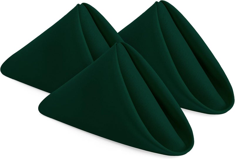Utopia Home Hunter Green Cloth Napkins 12 Pack 17x17 Inches Ideal Dinner Napkins for Party Wedding and LunchDinner - Image 1