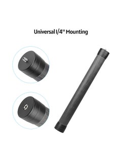 Generic Universal Carbon Fiber Extension Pole Rod 35cm/13.8in with 1/4-inch 3/8-inch Mounting Interface for Camera Gimbal Stabilizer Video Cage Phone Rig  - Image 5
