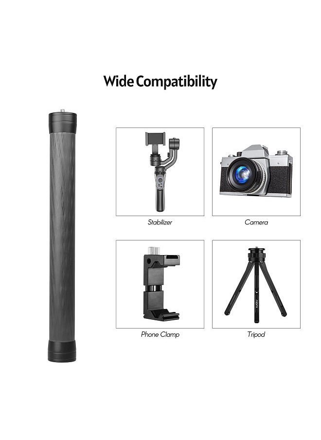 Universal Carbon Fiber Extension Pole Rod 35cm/13.8in with 1/4-inch 3/8-inch Mounting Interface for Camera Gimbal Stabilizer Video Cage Phone Rig - pzsku/Z944664F4E75ABEB27526Z/45/_/1694512995/e6f9c27b-1096-4ce8-b804-0ec35a035ed3