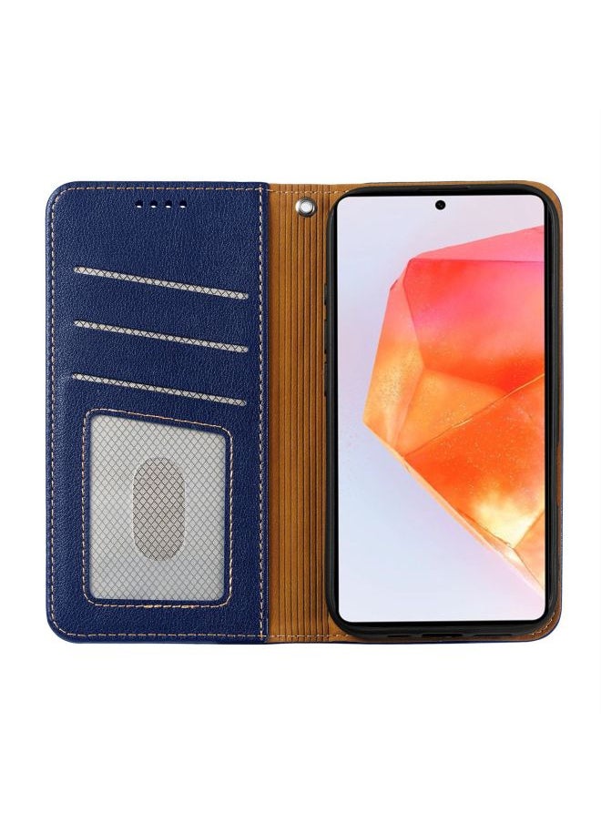 For SamsungA16/A06 5G Mobile Phone Leather Case A26 5G/A36 Litchi Pattern Anti-theft Brush Flip Mobile Phone Leather Case-Color:Red-Applicable Models:A7 2019/A70