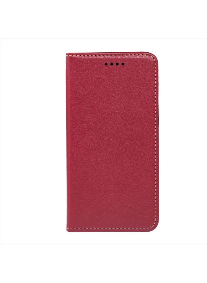 For SamsungA16/A06 5G Mobile Phone Leather Case A26 5G/A36 Litchi Pattern Anti-theft Brush Flip Mobile Phone Leather Case-Color:Red-Applicable Models:A7 2019/A70