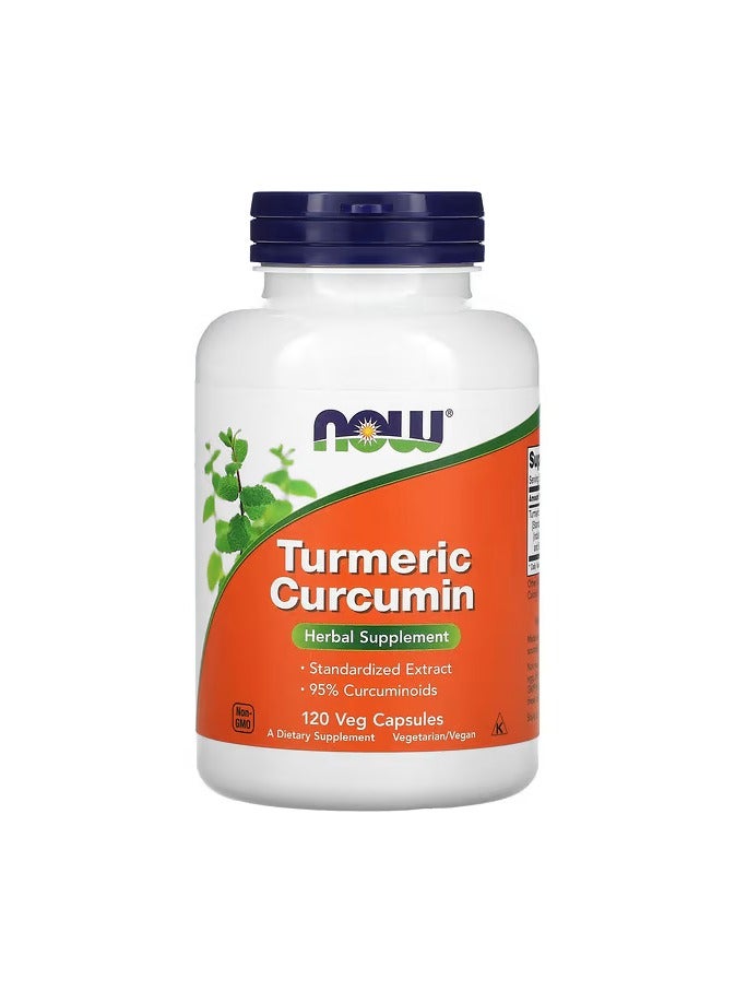NOW, Turmeric Curcumin, 120 Veg Capsules