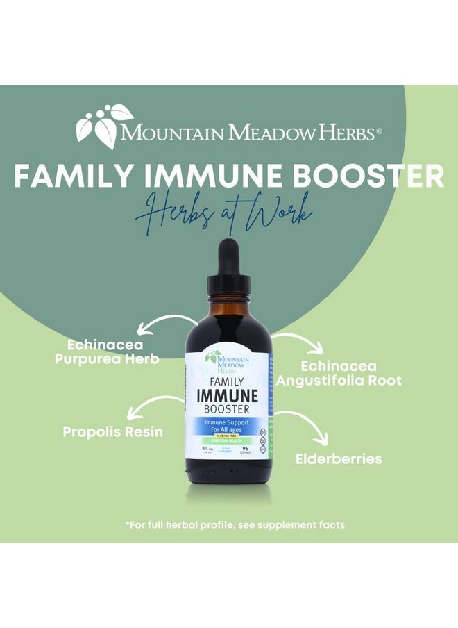 Mountain Meadow Herbs Mountain Meadow Herbs Family Immune Booster Extract with Sambucus Elderberry and Echinacea | Optimal Immune Support for The Whole Family | Tincture, 4 oz  - Image 4