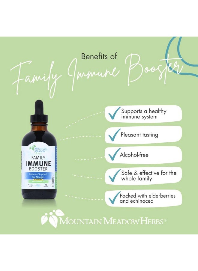Mountain Meadow Herbs Mountain Meadow Herbs Family Immune Booster Extract with Sambucus Elderberry and Echinacea | Optimal Immune Support for The Whole Family | Tincture, 4 oz  - Image 2