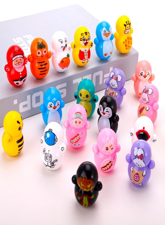 Fuyamp Mini Tumbler Toys 80 PCS Mini Animal Toy Party Favors Toy for Kids Birthday Party Toys Self-righting Doll Bulk Toys for Boys and Girls - Image 4