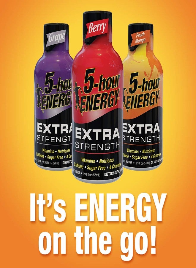 5-hour ENERGY مشروب طاقة يدوم 5 ساعات، بنكهة التفاح الحامض المركزة، عبوة من 24 قطعة، 1.93 أونصة - Image 4