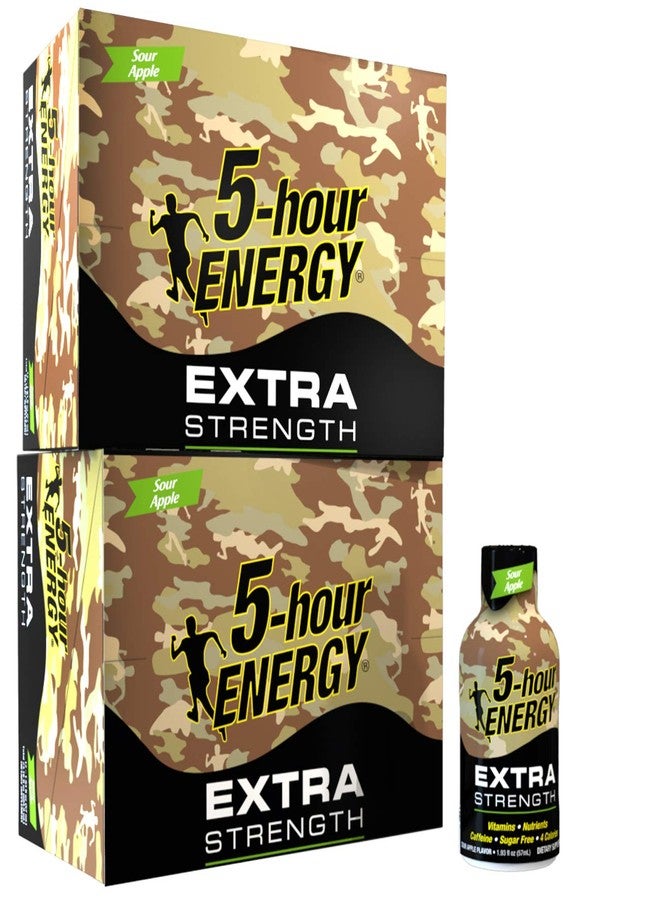 5-hour ENERGY مشروب طاقة يدوم 5 ساعات، بنكهة التفاح الحامض المركزة، عبوة من 24 قطعة، 1.93 أونصة - Image 1