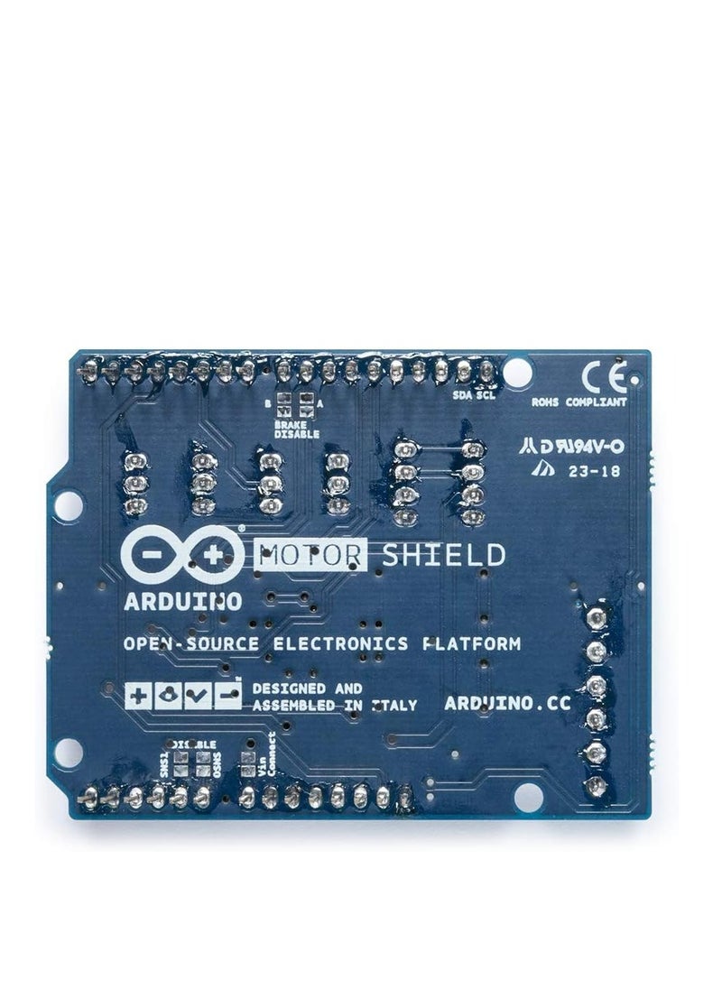 Arduino - Arduino Motor Shield REV3 A000079, Dual H-Bridge Motor Driver, Compatible with Arduino Boards for DC and Stepper Motor Control - Image 1