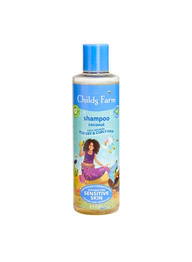 Childs Farm, Coco-Nourish Shampoo contains natural corn and coconut cleansers to gently clean and nourish hair leaving curls defined, 8.4 Fl Oz - Image 1