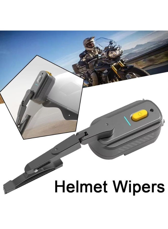Universal Waterproof Motorcycle Helmet Wiper with 2-Speed Adjustable 170° Swing - Image 5