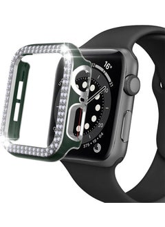 Techmaster Apple Watch 5 6 40MM Compatible Double Row Polished Stone Rubber Case Cover  - Image 1