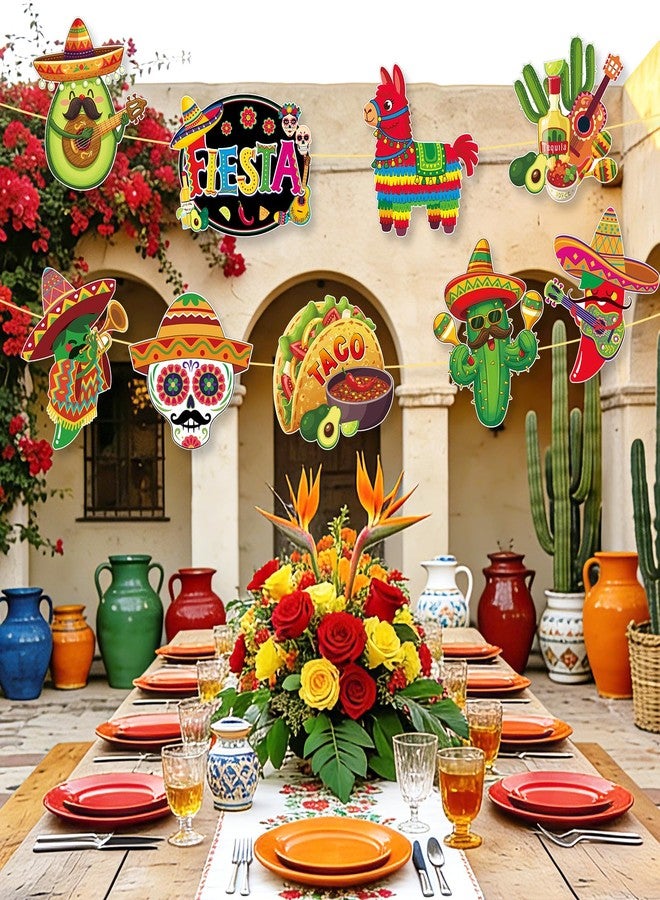 COCHIE Large 11"x14" Cinco de Mayo Decorations Cutouts Set, 9 Sheets Mexican Fiesta Paper Cardboard Cutout Party Decor, Day of the Dead Cactus Pepper Cut Outs Wall Door Windows Decoration (Bright) - Image 5