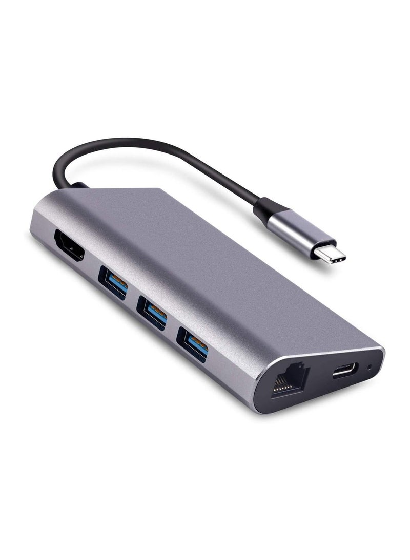 USB-C Hub 8-in-1 Adapter – All-in-One Connectivity for Devices and Accessories  - Image 1