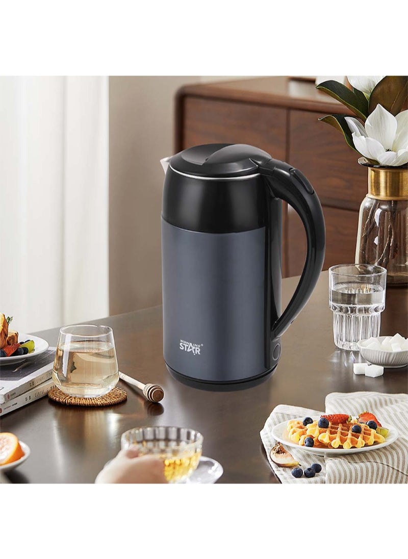 Winning Star - Electric Kettle Heat Preservation Kettle Family-sized 3L Capacity, Stainless Steel Fast Boil feature Safe-to-touch exterior - Image 1