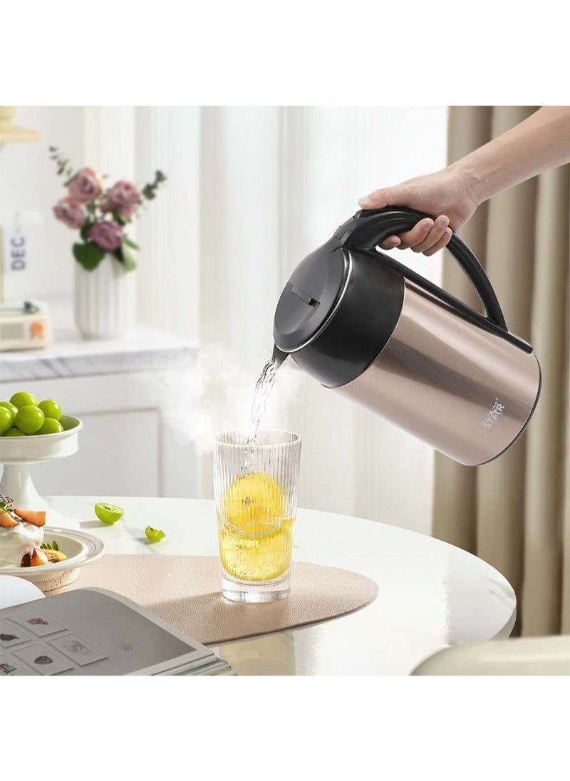 Winning Star - Electric Kettle Heat Preservation Kettle Family-sized 3L Capacity, Stainless Steel Fast Boil feature Safe-to-touch exterior - Image 1