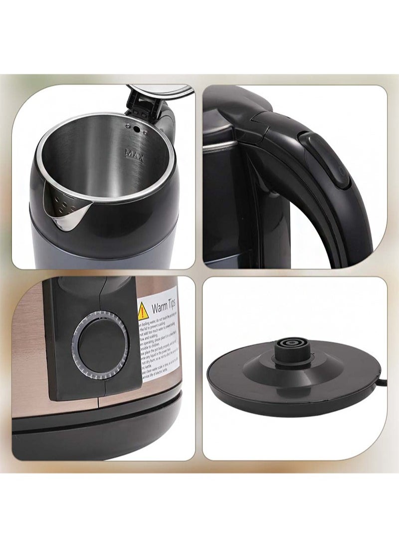 Winning Star - Electric Kettle Heat Preservation Kettle Family-sized 3L Capacity, Stainless Steel Fast Boil feature Safe-to-touch exterior - Image 1