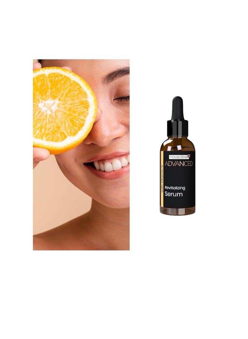 نوفاكلير Novaclear Advanced Revitalizing Serum with Vitamin C – 7.5% Active Vitamin C for Radiance, Anti-Aging & Free Radical Protection – 30ml - Image 5