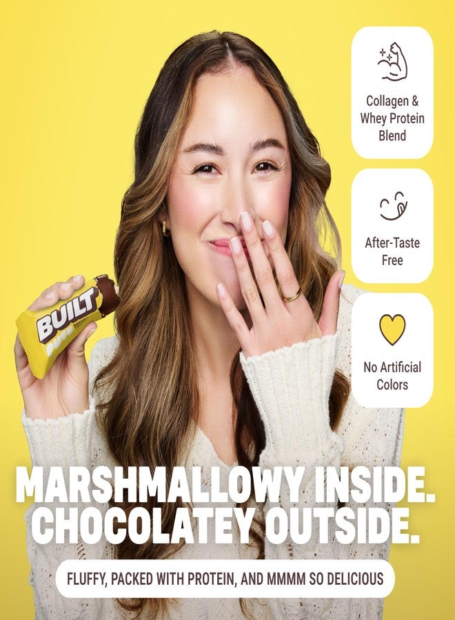 BUILT Bar Puff Protein Bars - Banana Cream Pie - 17g Protein Snack Bars with Collagen - Calorie Conscious & Gluten Free - 12 Count - Image 5