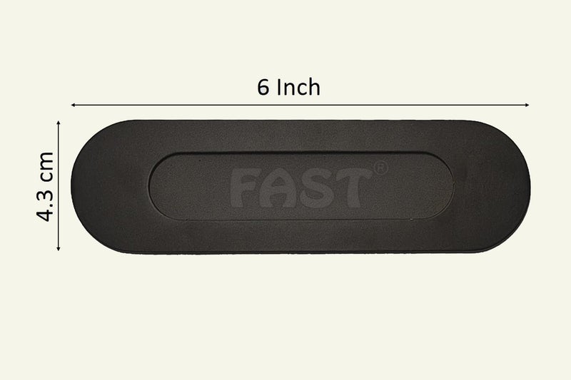 FAST CSH03 Stainless Steel Black Architechral Cabinet Concealed Sliding Door Handle for Wardrobe & Cupboard Doors. (6 INCH) - Image 4