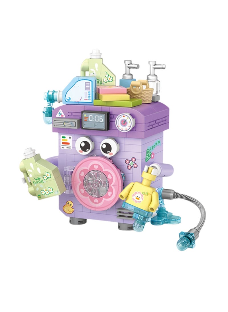 320pcs Washing Machine, Desktop Ornaments Building Block Toys, Children'S Educational Assembly Model Gifts  - Image 1