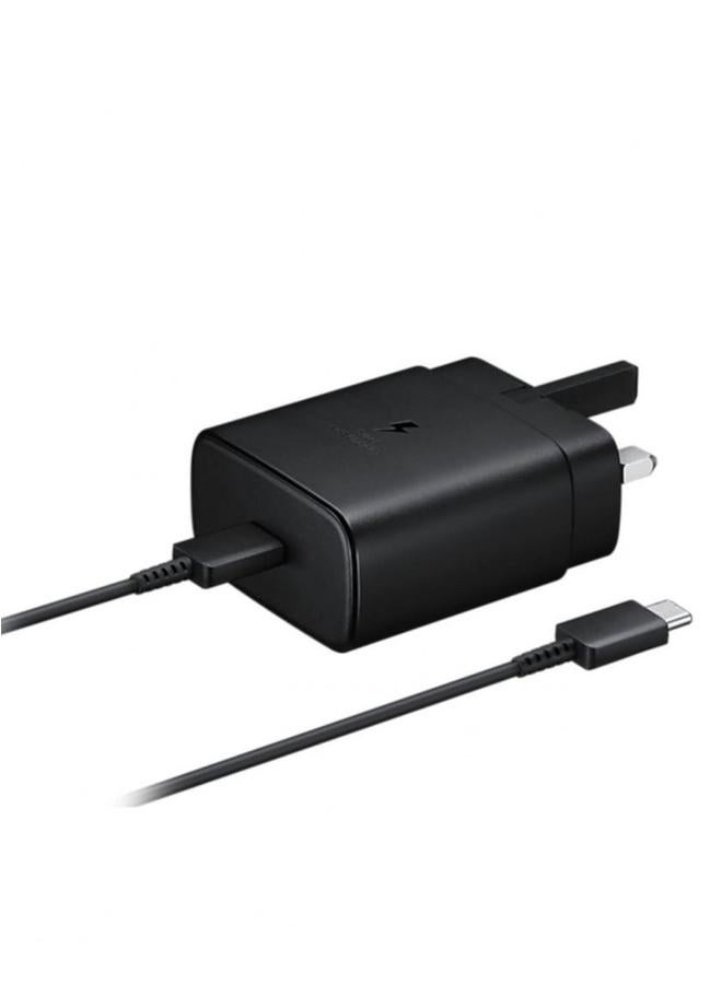 بروماس طقم مكون من شاحن جداري ثلاثي 45 وات منفذ PD يدعم الشحن السريع مع كابل من Type-C الى Type-C بطول 1 متر لون اسود - Image 4