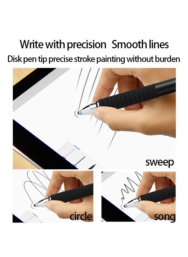 Stylus Pens For Touch Screens, 2 in 1 Universal Disc Stylus Pens For iPhone, iPad And All Capacitive Cell Phones, Tablets, Laptops Bundle Pink - Image 2