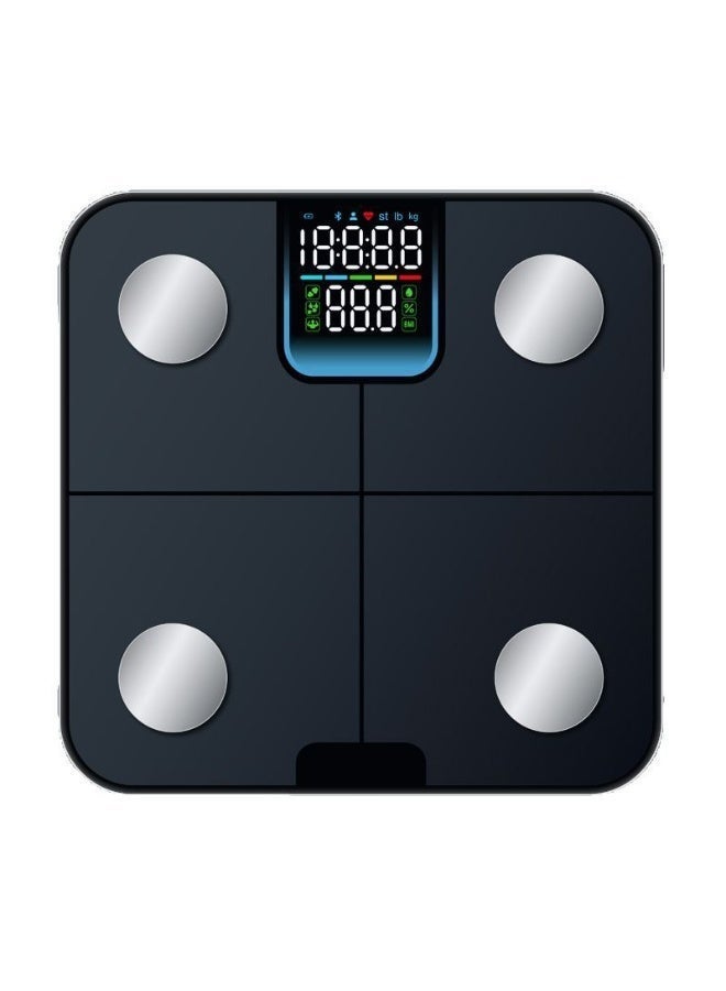 Smart Body Scale with 13 Body Composition Metrics , LED Display , Black - Image 1