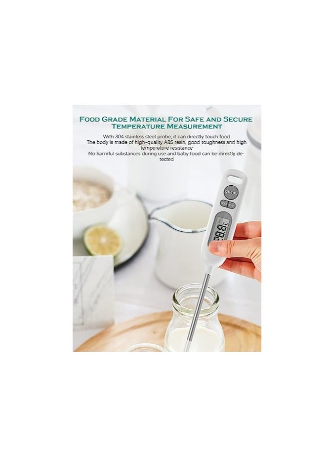 erorex Meat Thermometer, Waterproof Food Thermometer, Instant Read Digital Cooking Thermometer for Kitchen Cooking BBQ Sugar Jam Water Meat Milk - Image 5