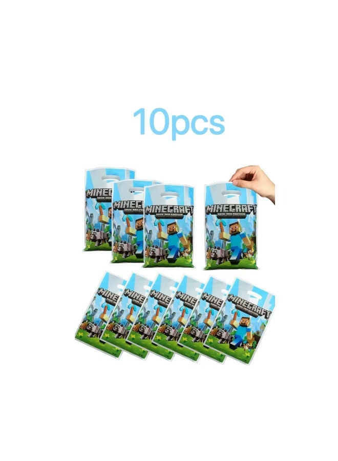 ماين كرافت زينة حفلة عيد ميلاد الأولاد والبنات مستلزمات للاستعمال مرة واحدة مجموعة حسب الموضوع - Image 3