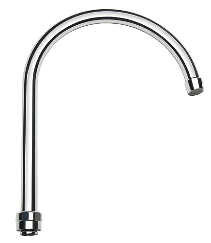 Krowne Royal Series 21-429L Heavy-Duty Gooseneck Spout Faucet with Double O-Ring Replacement Accessory for Commercial Kitchen Sink Food Preparation | 1.8 GPM Aerator | 8-1/2"W x 11"H, Chrome Finish - Image 5