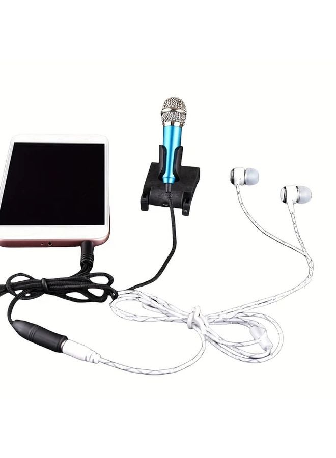 Pink Mini Microphone 3 5mm Jack Portable Recording Karaoke Gaming Streaming Compatible with Phone Computer Laptop - Image 5