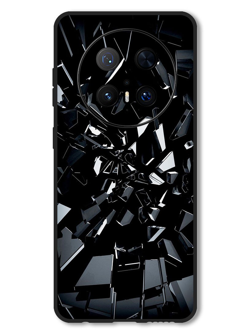 Theodor Case Compatible with Huawei Mate 70 Pro/ 70 Pro + Protection Shockproof Bumper Cover Black 1 - Image 1