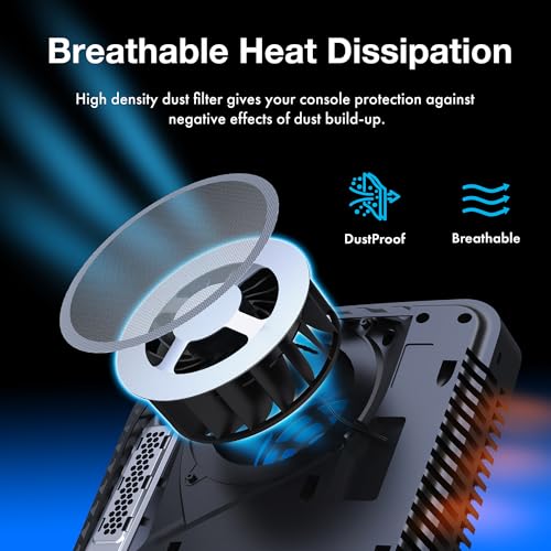 GRAUGEAR PS5 Dust Protector Kit – Mesh Fan Cover & Silicone Port Plugs – High-Density Breathable Dust Filter – Compatible with PS5 Pro, PS5 Slim, PS5 Disc & Digital Editions - Image 4