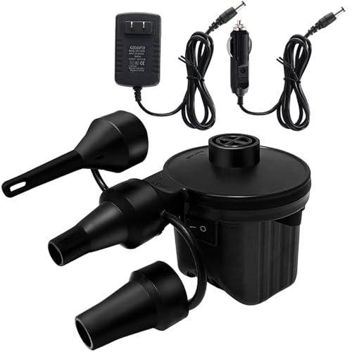 Newpol Inflatable Bed Pump, Electric Air Pump(100 Gallon/Min) for Air Mattress Beds, Inflatable Swimming Pools, Swimming Ring（AC110-240V/DC12V） - Image 1
