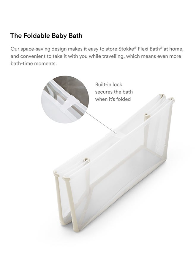 STOKKE Flexi Compact And Foldable Baby Bath Bundle With Stand In Sandy Beige  - Image 3