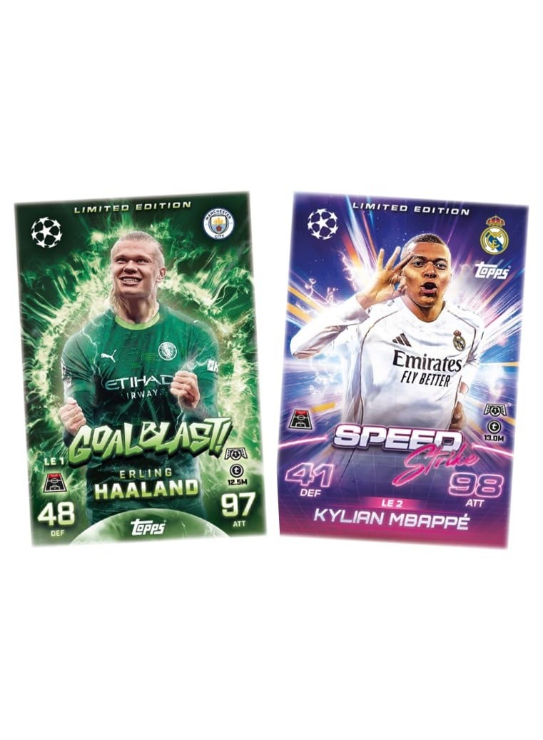 توبس لعبة بطاقات التداول والتحصيل Topps UEFA Champions League Match Attax 2025-26 (حزمة الألعاب الذكية Pro + الحزمة المتعددة) - Image 2