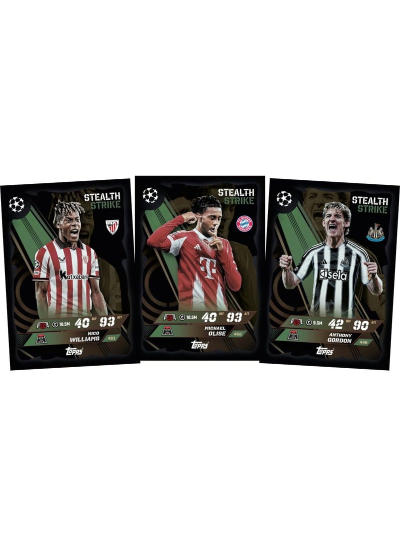 توبس لعبة بطاقات التداول والتحصيل Topps UEFA Champions League Match Attax 2025-26 (حزمة الألعاب الذكية Pro + الحزمة المتعددة) - Image 4