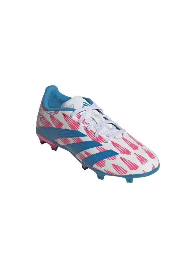 adidas حذاء كرة قدم بريداتور ليج FG J أبيض للأطفال للجنسين 10K