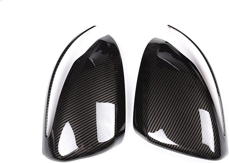 QASULER Carbon Fiber Car Mirror Covers - Image 1
