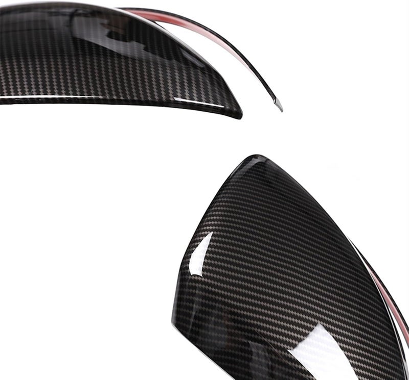 QASULER Carbon Fiber Car Mirror Covers - Image 3