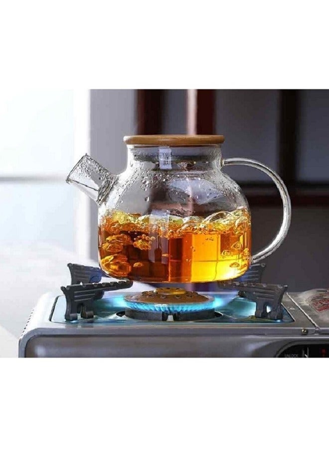 كندا إبريق زجاجي 1 لتر يتحمل الحراره - Image 1