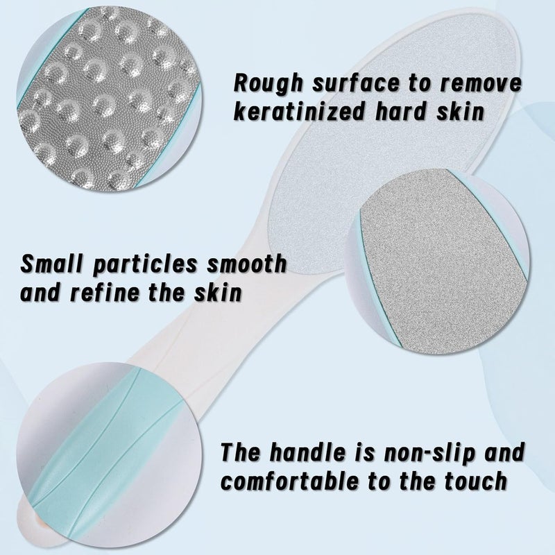 Foot File Dead Hard Skin Remover – Pedicure Rasp Cracked Heels, Double Side Professional Callus Removal for Feet, Stainless Steel Foot Scraper for Feet Care-MULTICOLOR - Image 2