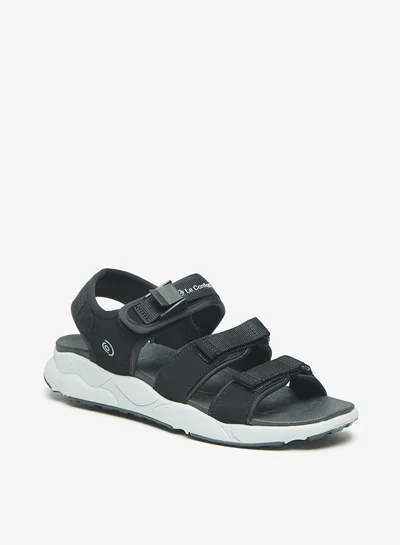 لو كونفورت Men Textured Sandals with Hook and Loop Closure