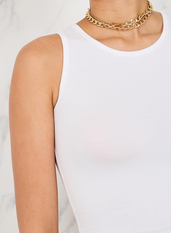 Styli Styli Pack of 2 - Cotton Lycra Sleeveless Tank  - Image 5